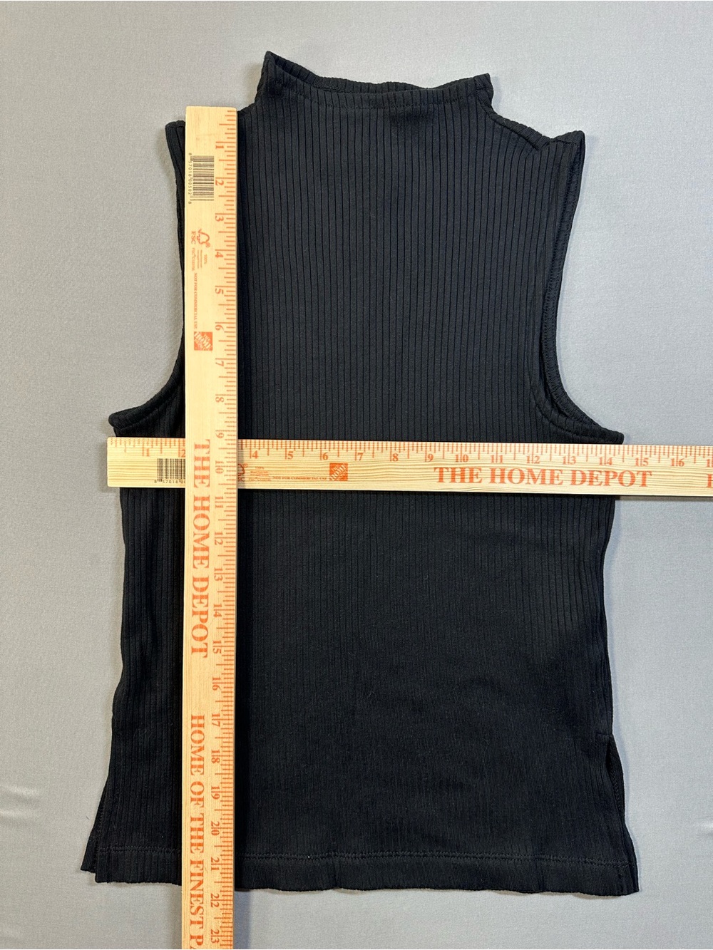 NWT Madewell Side-Slit Mockneck Tank, Ribbed, Black - Womens Small - Picture 10 of 10